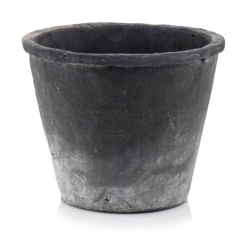 osłonka ceramiczna stara terakota czarna 19 cm osłonka ceramiczna stara terakota czarna 19 cm