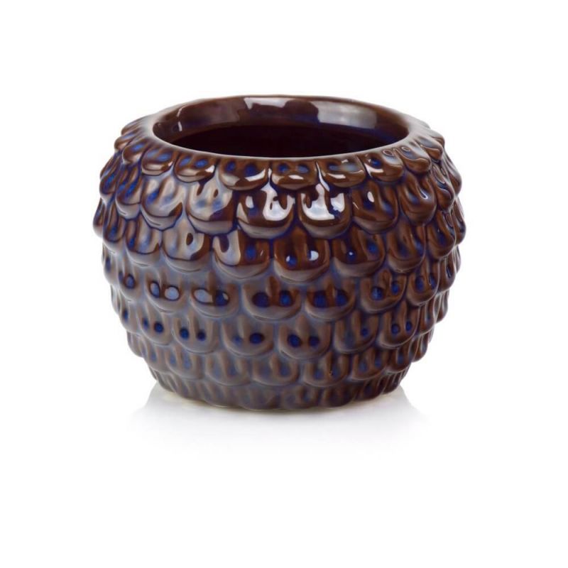 osłonka ceramiczna szyszka bordowa 16 cm osłonka ceramiczna szyszka bordowa 16 cm