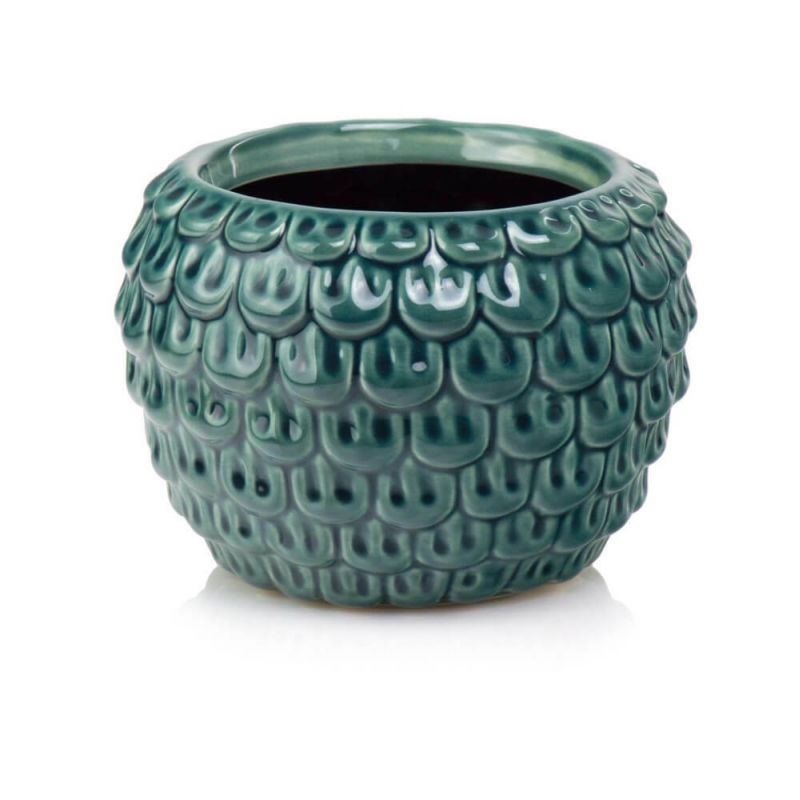 osłonka ceramiczna szyszka niebieska 16 cm osłonka ceramiczna szyszka niebieska 16 cm