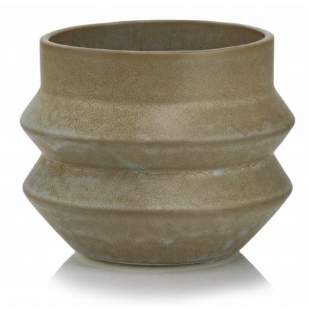 osłonka ceramiczna kamionka brązowa 16 cm