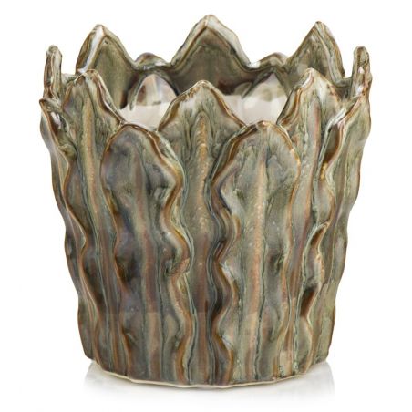 osłonka ceramiczna korona brązowa 14 cm