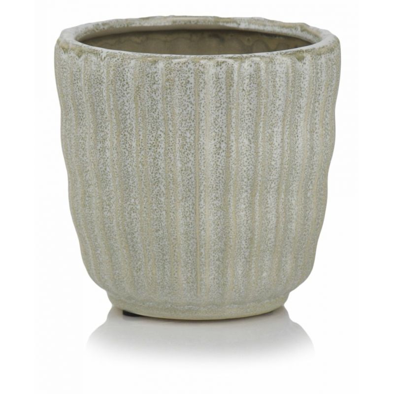 osłonka ceramiczna fale oliwkowa 20 cm