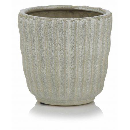osłonka ceramiczna fale oliwkowa 20 cm