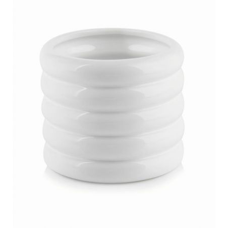 osłonka ceramiczna żebrowana biała 15 cm