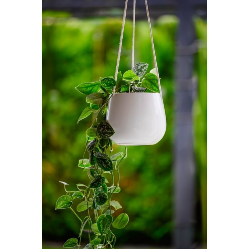 osłonka ceramiczna wisząca biała 20 cm