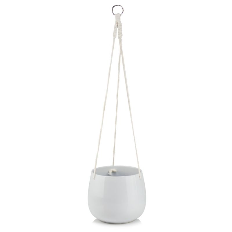 osłonka ceramiczna wisząca biała 20 cm