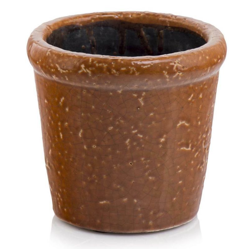 osłonka ceramiczna kamionka karmelowa 13 cm