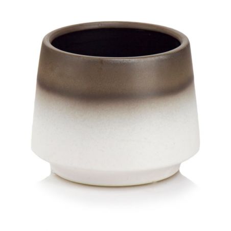 osłonka ceramiczna kremowo-brązowa 15 cm